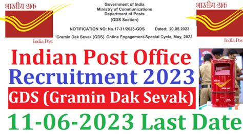 Indian Post Office Gramin Dak Sevak Recruitment Th Pass Latest