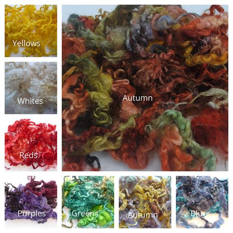 Prices May Vary 35g Of Hand Dyed Curly Wool Locks 12cm 18cm In