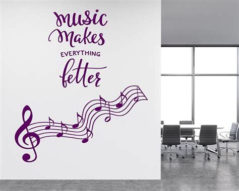 Music Notes Wall Decals Music Wall Decal Music Makes Everything
