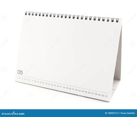 Blank Desktop Calendar Stock Images Image 18099774