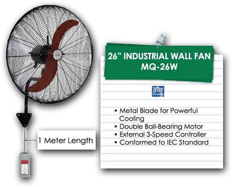 26″ Industrial Wall Fan Mq 26w Mindgm