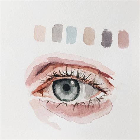 Detail 💫 Quick Eye Study Watercolorpainting Watercolor