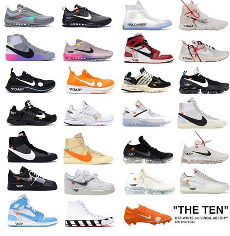 Whats The Best Off White Nike Collab 🧐 Comment Below👇 Graffiti