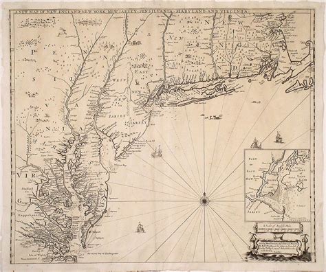 One Of The Finest 17th Century Maps Of The English Empire