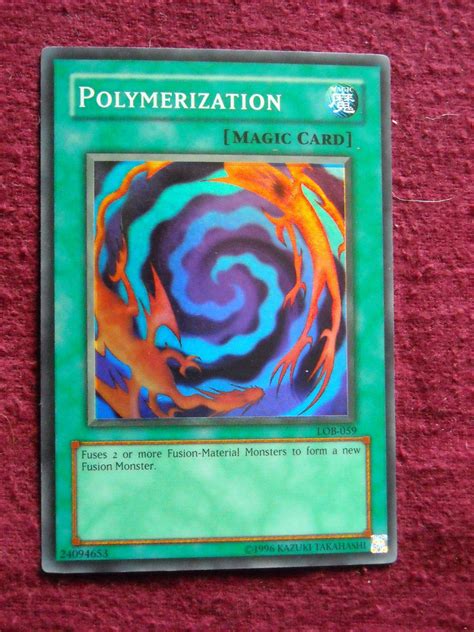Yu Gi Oh Polymerization Lob 059 Normal Spell Magic Card Yugioh 1996