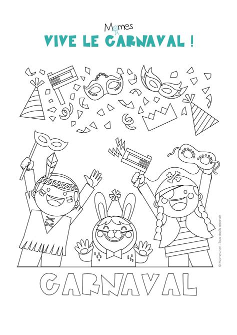 Coloriage Carnaval à Imprimer Coloring Pages
