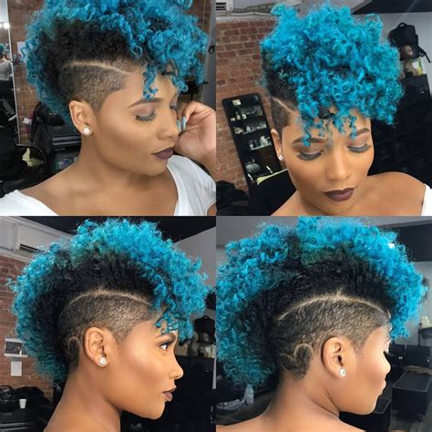 7 Recommendation Colorful Mohawk Hairstyle Black Women