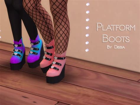 Platform Boots By Dissia From Tsr Sims 4 Downloads