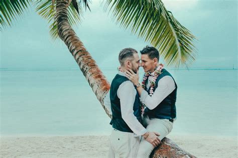 Gay Wedding In Moorea And Bora Bora Honeymoon Photographer