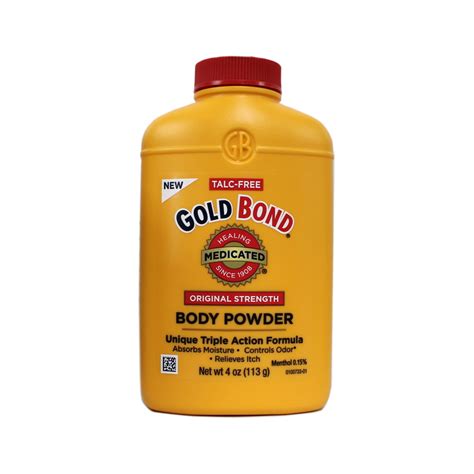 Gold Bond Body Powder Talc Free Medicated Original Strength 4 Oz