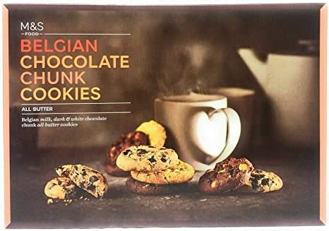 M S Belgian Chocolate Chunk Cookies 500g Amazon Co Uk Grocery