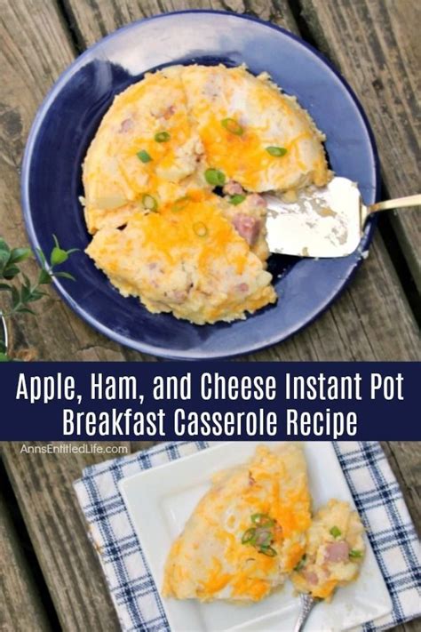 You can reheat in the microwave straight from. Apple, Ham, and Cheese Instant Pot Breakfast Casserole Recipe. This yummy instant pot breakfast ...
