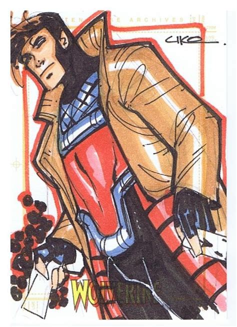 Gambit Uko Smith In Tony Pearsons Sketch Cards Comic Art Gallery Room