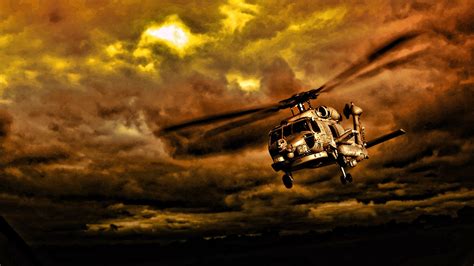 Military Helicopter Hd Wallpaper