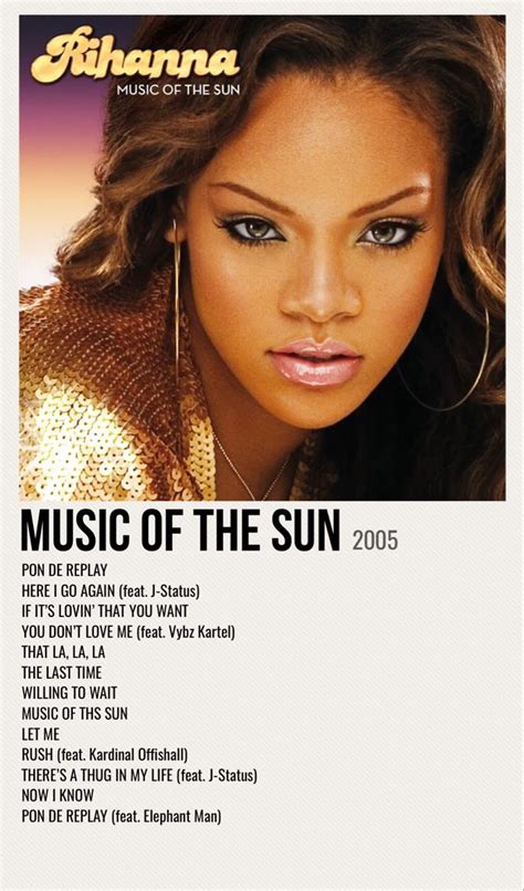 minimal poster of the album music of the sun by rihanna rihanna album cover rihanna albums