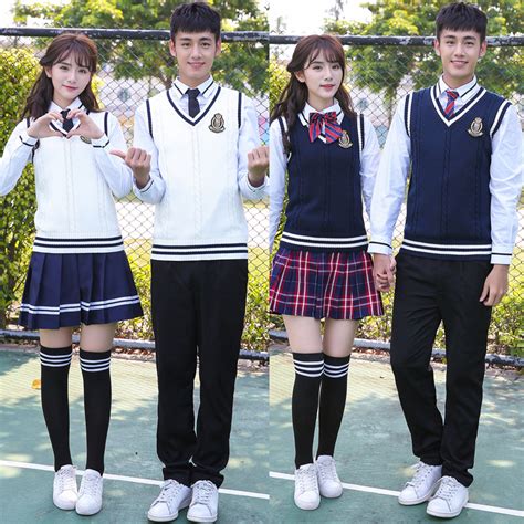 School Uniform Set College Wind Korean Middle School