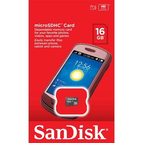 An amazing feature of these. Original SanDisk Class 4 16GB MicroSDHC Memory Card ...