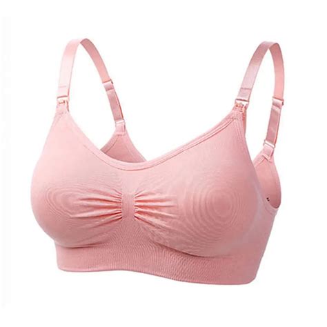 Maternity Nursing Bras Seamless Breastfeeding Removable Pads Comfortable Cup In Bras From