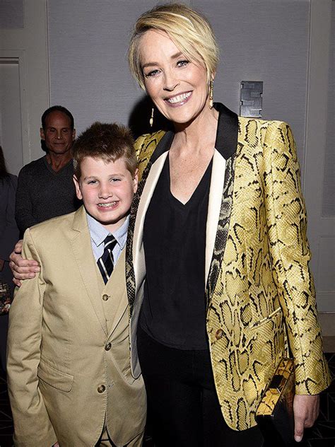 Sharon Stone And Son Laird Attend Mothers And Daughters Premiere