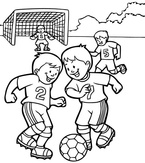 Soccer Game Coloring Pages Coloring Pages