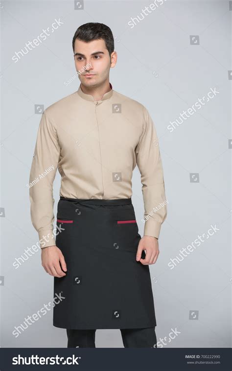 Waiter Uniforms Portrait Waiter Uniform On Stock Photo 700222990