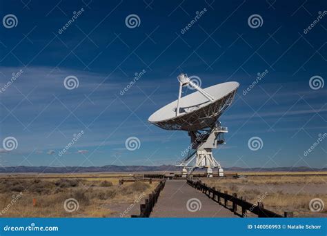 Very Large Array Path To A Radio Antenna Dish Of The Vla In The New