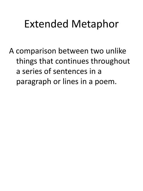 Ppt Extended Metaphor Powerpoint Presentation Free Download Id2178161