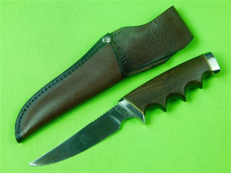 Vintage Us Gerber Model 450 Hunting Knife With Sheath Antique