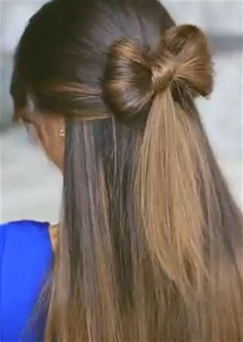 I came across a gorgeous hair bow tutorial on hair and makeup by steph that i used to create my hair bow look to create my own version of the hair bow hairstyle: How To Make A Bow In Your Hair? Follow this Making Hair ...