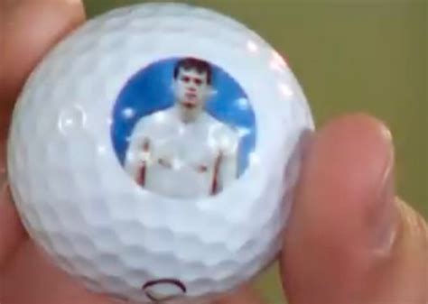 The Match Josh Allen Trolls Tom Brady With Combine Photo Golf Ball
