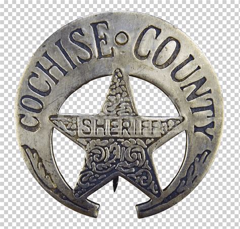 Insignia Sheriff Rosco P Medalla De Vaquero De Coltrane Sheriff