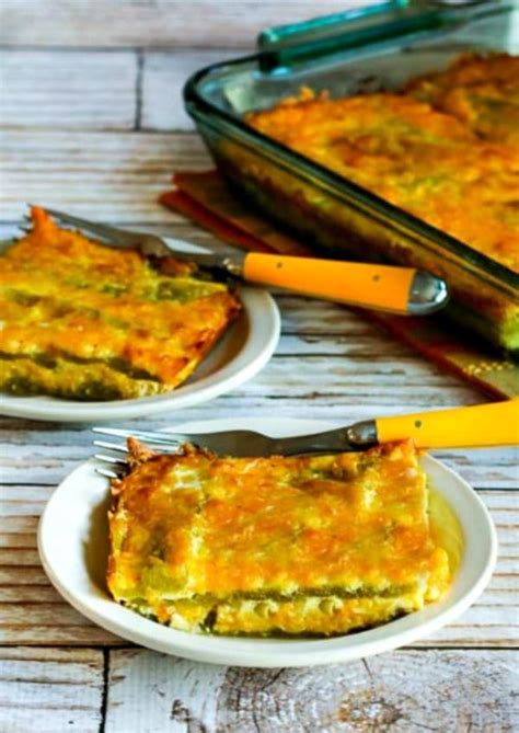(i cut them to make them fit lengthwise.) place in a greased casserole. Chile Rellenos Bake (Video) - Kalyn's Kitchen