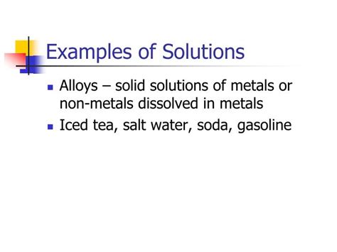 10 Examples Of Solutions