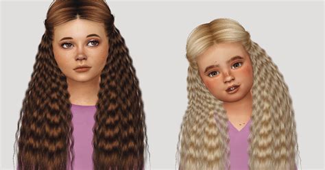 Sims 4 Children Hair Cc