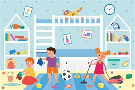 650 Messy Childrens Room Stock Illustrations Royalty Free Vector