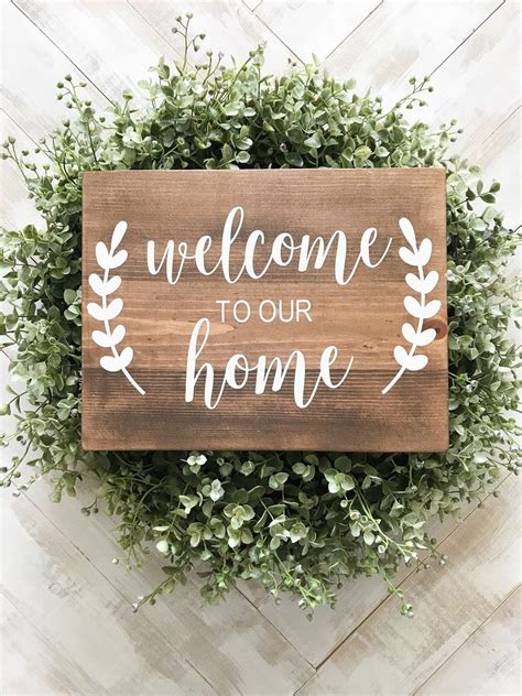 Welcome To Our Home Outdoor Sign Dusty Rose Home Our Home Sign