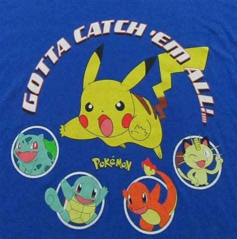 pokemon pikachu andgotta catch em all pocket monsters japan t shirt size xxl new 23 99 picclick