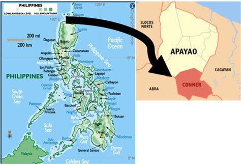 Location Of Study Site In Conner Apayao With Coordinates 17°48′ N
