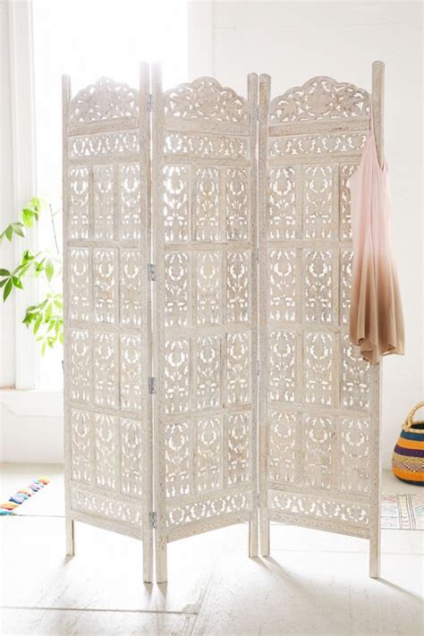 Freestanding room divider wall partition bedroom separator area privacy screen. Amber Carved Wood Room Divider Screen | Urban Outfitters