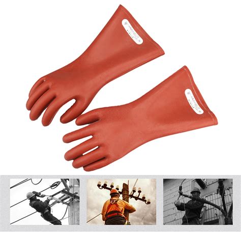 Kv Insulation Gloves Electrician High Voltage Rubber Anti Electric Gloves Ebay