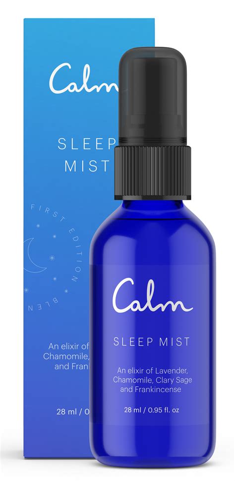 It will not only help you relax. Calm Sleep Mist Pillow Spray with Essential Oils, Lavender ...
