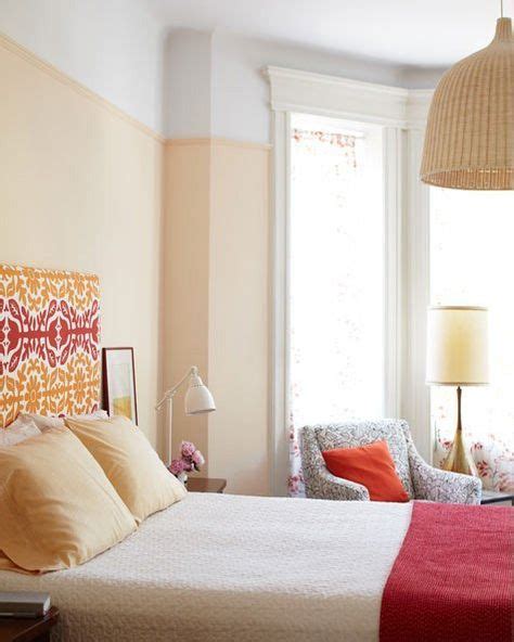 Color Spotlight Peach Home Two Tone Walls Bedroom Decor