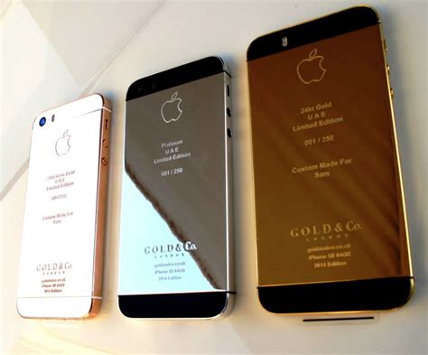 Iphone 5s Plated In Gold Or Platinum Technabob