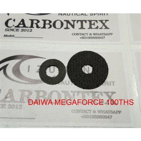 Daiwa Megaforce 100THS Carbontex Drag Washer By ZizuDini Shopee