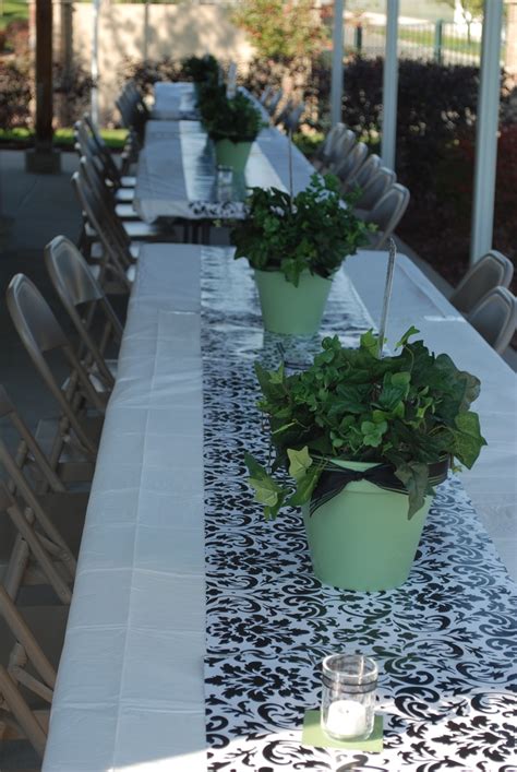 I am planning to serve drinks, appetizers, and dinner. Table Decorations from Mom's Party | Moms 70th Birthday ...
