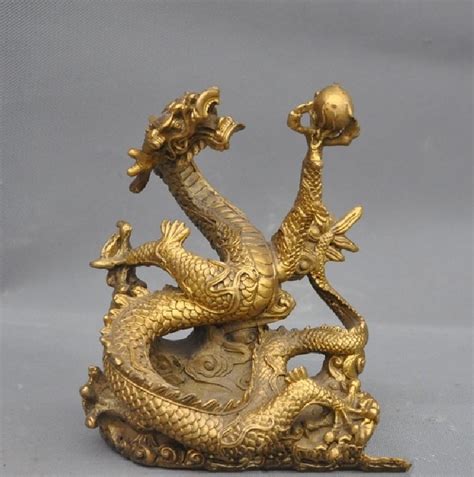 When dragon ball z concluded its japanese television broadcast in 1996 it was followed by dragon ball gt. Brass lucky Chinese dragon holding a ball statue 6.8 inch