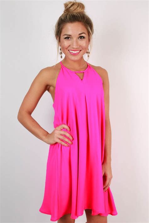 Sweet Treat Dress In Hot Pink Womens Boutique Dresses Fuschia Dress
