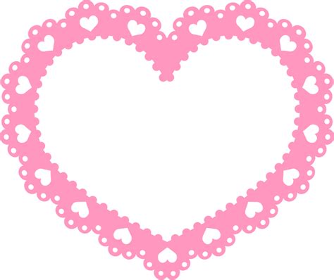 Heart Lace Frame Clipart Free Download Transparent Png Creazilla