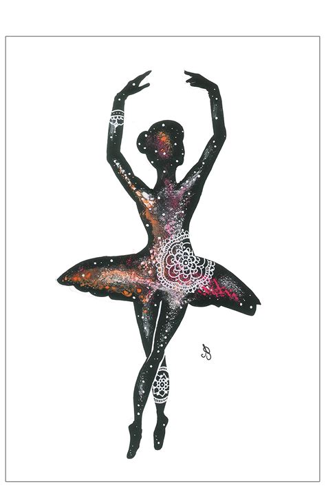 Ballerina Illustrated Poster Posters Permild And Rosengreen