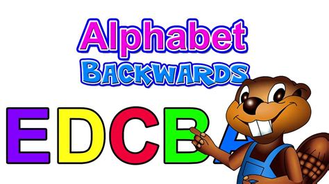 Alphabet Backwards Sing Zyx Abc Song Kids Learning Nursery Song